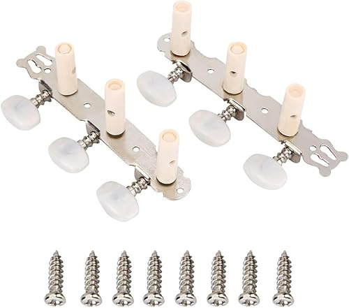 3R 3L Gitarrenstimmwirbel Set, Stimmwirbel Metall Stimmmechaniken für Klassische Gitarre, 3R 3L Gitarrenstimmwirbel Schnell & Präzise Stimmen, Ersatzteile für Konzertgitarre