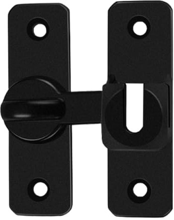 Barn Door Latch - Heavy Duty Bar Door Lock - Home Security Anti-Theft Device, Safety Latches for Shutters, Shed, Room, Window Cabinet