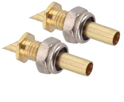 2 Stück für RC Modell Boot Kupfer Wasserkühlung Einlassdüse M5 Gewinde für Motor ESC Kühlsystem Anschluss (Gewinde)