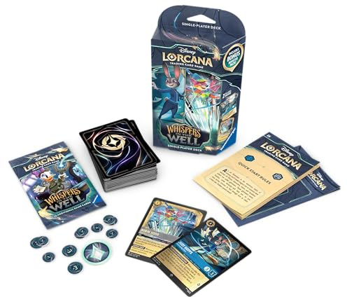Ravensburger Disney Lorcana Trading Card Game for Adults and Kids Age 8 Years Up - Starter Deck B - Set 10: Whispers in the Well - Collectable TCG