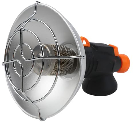 Kivivaka Mini réchaud portable pour le camping en plein air, pour chauffage au gaz compact sans réservoir, couverture de sécurité en acier inoxydable, pour randonnée, pêche, ski, bougie facile à