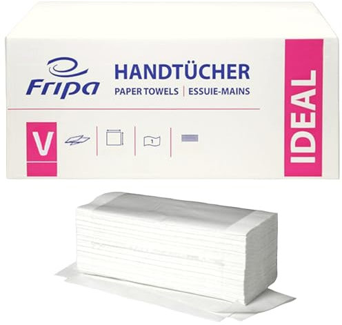 Fripa Handtuchpapier Ideal, 250 x 230 mm, V-Falz, hochwei VE = 1