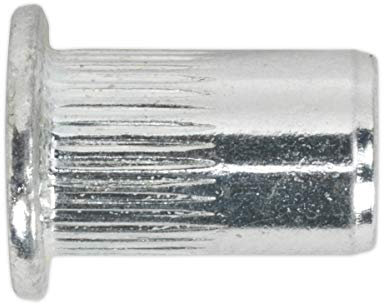 Sealey TISM8 M8 - Inserti filettati per rivetti scanalati, confezione da 50