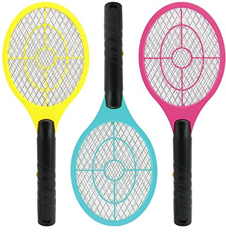 Parkland Bug Zapper, Battery Operated Fly Zapper Racket Electric Bug Insect Mosquito Swatter Swat Wasp Killer for Indoor, Outdoor and Camping Pest Control (2)