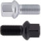 Levando 20 Stück Radschrauben M14x1,5 28mm Schaftlänge Kugelbund R13 D = 26mm SW17 – Radbolzen-Set passend für Audi A-Modelle, VW Golf, Passat, Polo, UVM, Farbe Silber