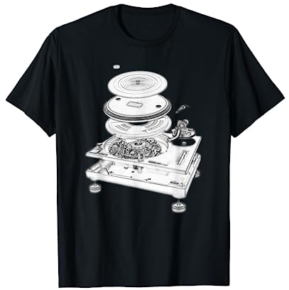 DJ Turntable 1210 MK2 Exploded T-Shirt T-Shirt