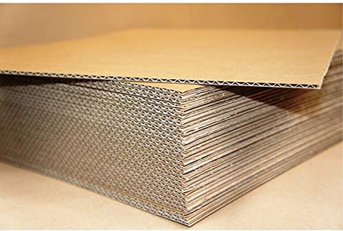 Indigo® 10 x Single Wall Cardboard Sheets – 1200 x 800mm Flat Packing Pads for Storage, Removals, Layer Separation & Protection – Strong Brown Corrugated Board, Supplied Flat