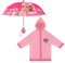 Nickelodeon Kinder Regenschirm und Slicker, Paw Patrol Jungen Regenbekleidungsset, für Kinder von 2–7 Jahren, Helles Pink, 2-7 Jahre