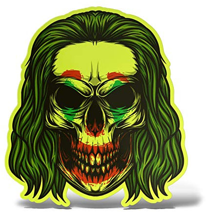 ERREINGE Joker Totenkopf Aufkleber Wandtattoo Vinyl Laptop Auto Motorrad Helm Wohnmobil
