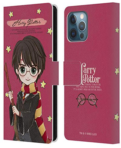 Head Case Designs Officially Licensed Harry Potter Harry Deathly Hallows XXXVII Leather Wallet Case Compatible With Apple iPhone 12 Pro Max