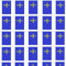 Durabol Cadena De Bandera Asturias Comunidades autónomas de España 70 Banderin 20 X 30 CM - 50 Metro