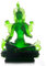YGAKX Deko Buddha Figur für Wohnzimmer Tibetischer Buddhismus liefert Harz, um den Frieden zu halten Grüne Tara Glas Buddha Statue Tantrische Buddha Statue Dekoration Tan