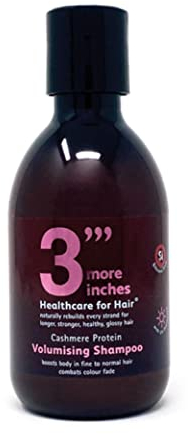 3' More Inches Cashmere Protein Volumizing Shampoo 250 ml – feine, dünne Haarkur – für dickere, vollere und wurzelnde Ergebnisse – Kokosöl, silikonfrei – Haarpflege von Michael Van Clarke