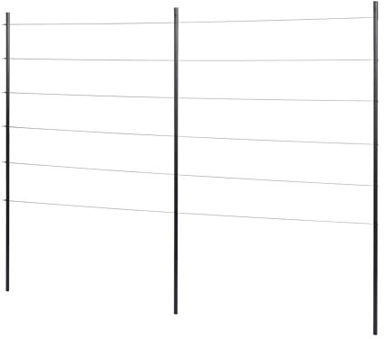 Windhager Corde en Acier Inoxydable - Kit Complet - 148 x 190 cm - Treillis de Jardin - Support pour Plantes grimpantes - Idéal pour Les parterres Hauts et de légumes - Résistant aux intempéries