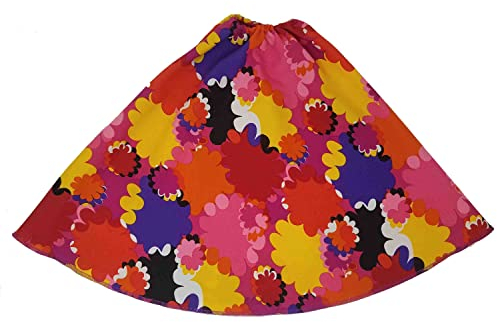 Marco Porta Hippie Stulpen Stirnband Set Flower Power utfit 70er Jahre Schlager Kostüm Zubehör (Mehrfarbig)