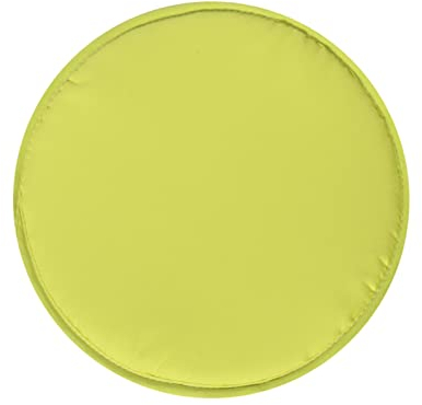 Sitzkissen 30 cm Rundes Stuhlkissen Sitzpolster für Stuhl Weiches Stuhlauflage Sitzauflage Dekokissen für Innen- & Außenbereich (Gelb, 30X30CM)