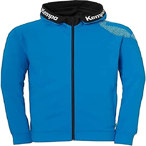 Kempa Core 26 Hood Jacket Herren Jungen Kapuzen-Jacke Trainings-Jacke Sweatshirt Hoody Pullover mit Kapuze Handball Volleyball Indoor Gym Fitness, S