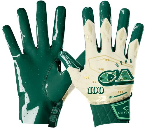 Cutters Rev Pro 5.0 Fußballhandschuhe, rutschfest, mit großem Empfänger, 1 Paar
