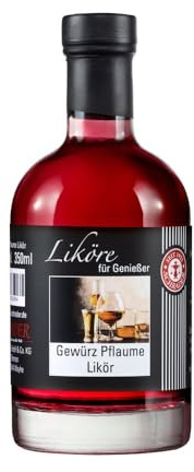 Schrader | Gewürz-Pflaumen-Likör | 18% Vol. | mit weihnachtlichen Gewürzen | 0,35 L