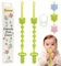 PAGGETTO Catenella Portaciuccio in Silicone Alimentare - Clip per l'Aggancio senza Viti per la Sicurezza dei tuoi Bambini - Set da 2 Catenine Ciuccio BPA FREE (Verde)