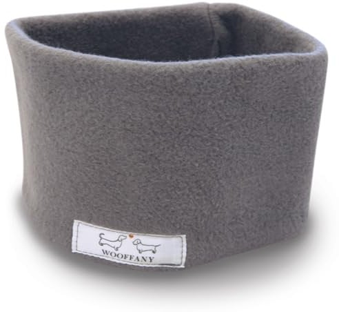 Loop-Schal WOOFFANY - Design Sarah - 100% Baumwollfleece - waschbar bei 30° - für kleine Hunde bis mittelgroße Hunderassen - Handgefertigt in Deutschland