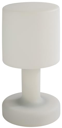 APS 17006 FINN Kabellose USB-C Tischleuchte, Farbtemperatur und Helligkeit einstellbar, spritzwasssergeschützt IP 54, inkl. Dockinstation und Fernbedienung, dimmbar in 3 Stufen, Farbwechsel/RGB