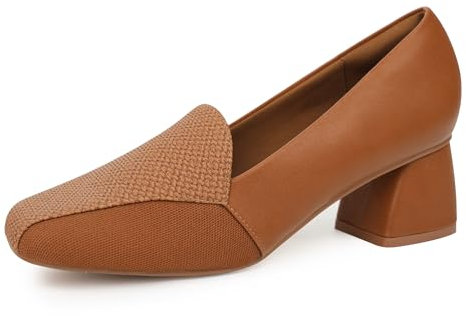 Ortho+rest Damen Bunion Hallux Valgus Pumps Orthopädische Kleid Schuhe Plattform Loafers(41,Tan)