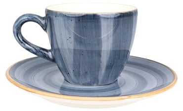 Bonna Aura Dusk - Espressotassen und Untertasse - 80 cc - Porzellan - 6er set