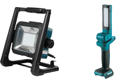 Makita DML805/2 Cordless/ 240V Worklight - Battery and Charger Not Included & DML816 14.4V / 18V Li-ion LXT Flashlight – Batteries and Charger Not Included