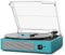 Giradischi Bluetooth Portatile a Tre Velocità (33 1/3, 45 E 78 Giri), Vintage Vinile Giradischi con Altoparlanti Stereo Integrati, Supporta uscita RCA/Jack per cuffie Mare Blu