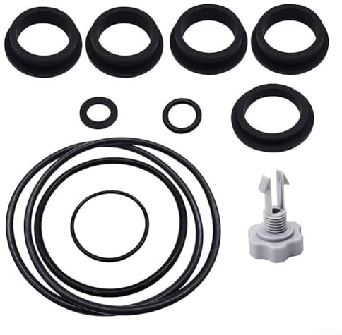 Kit de réparation de pièces de rechange pour pompe à sable – Compatible avec les pompes à filtre à sable Intex, soupape de libération d'air et joints toriques – 1 paquet (12 pièces)