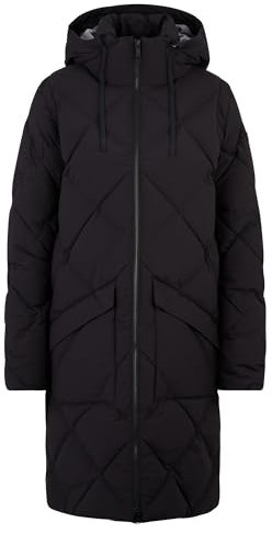 Ziener Damen TALASI Winter-Mantel | warm, atmungsaktiv, wasserdicht, knielang, black, 38