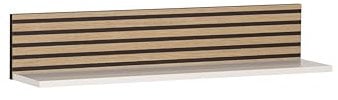 Schildmeyer Ekko Étagère 158303 Blanc Mat/Aspect Panneau Acoustique, 80 x 17,3 x 15,7 cm