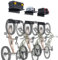 VEVOR Bike Storage Rack, 6 Bike Racks and 3 Helmets Hooks, Wall Mount Bike Storage Hanger with 3 Shelves, Home & Garage Organizer, Customizable for Various Bike Sizes, Holds Up to 300 lbs, 48-inch