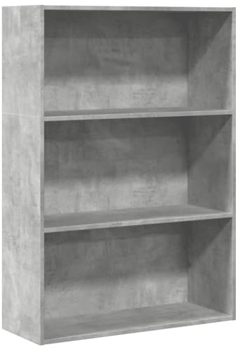vidaXL Bookcase Concrete Grey 80x30x114 cm Engineered Wood | Loads of space for books and knick-knacks, Sleek and modern vibe, Built with engineered wood