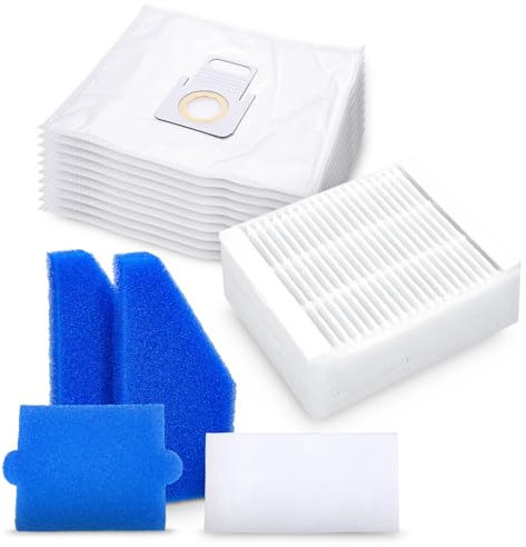10 synthetischen Staubsaugerbeuteln und Filtern Set – Kompatibel mit Thomas | Ersatzsatz von Thomas AQUA+, PET&FAMILY, CYCLOON HYBRID, PERFECT AIR, TWIN