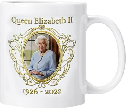 Vibhgtf Queen Elizabeth II Becher | Jubilee Cup Céramique à collectionner | Souvenirs souvenirs, sécurité micro-ondes