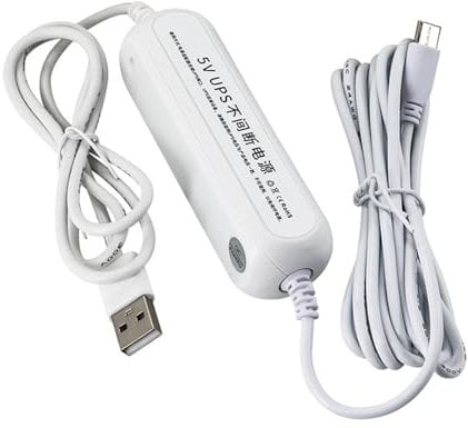 Alimentation sans Interruption Intelligente 5V 2A avec Port Type-C – Batterie de Secours pour caméras d'intérieur, babyphones, contrôle d'accès et sonnettes connectées (1500mAh)