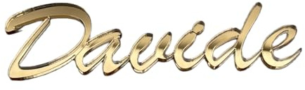 Personalisierter Schriftzug aus Plexi Acryl Gold Spiegel mit Namen oder Wunschtext Dekoration für Kuchen, Veranstaltungen, Kinderzimmer und mehr, erhältlich in verschiedenen Größen (40 cm)