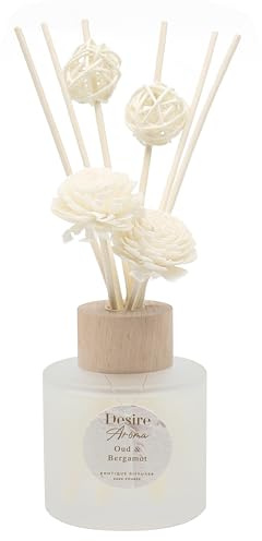 Lesser & Pavey Desire Aroma Diffuser Flower 200ml For Home Fragrance | Lovely Air Freshener For Stress Relief & Calm Mind | Aromatherapy Diffusers Gift For Women & Men
