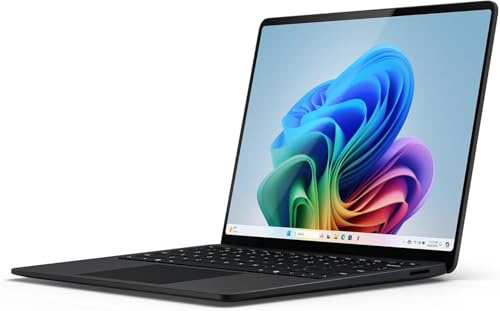 Microsoft Surface Laptop, 15 | Snapdragon X Elite | 16GB RAM, 512GB SSD | 15 LCD Touchscreen | Copilot+ PC | Schwarz | Windows 11 Home | 7. Edition