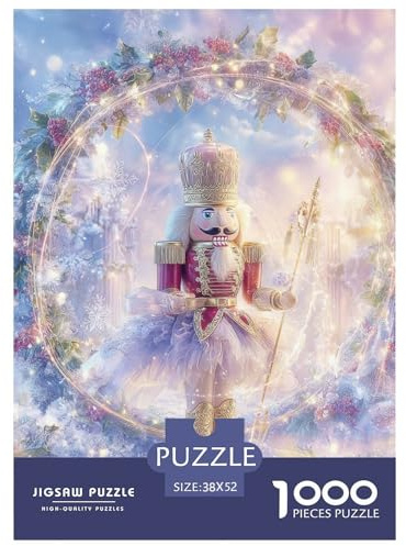 The Nutcracker Puzzle mit 1000 Teilen, Familienspiel, klassisch, wunderschön, dekorativ, für Reisen, 52 x 38 cm/1000 Stück