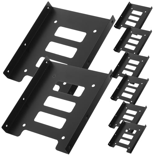 TOMETURE 12pcs 2.5 Inch to 3.5 Inch SSD Hdd Hard Drive Mounting Brackets Internal Drive Bay Adapter Kit for Desktop Computer Storage Expansion