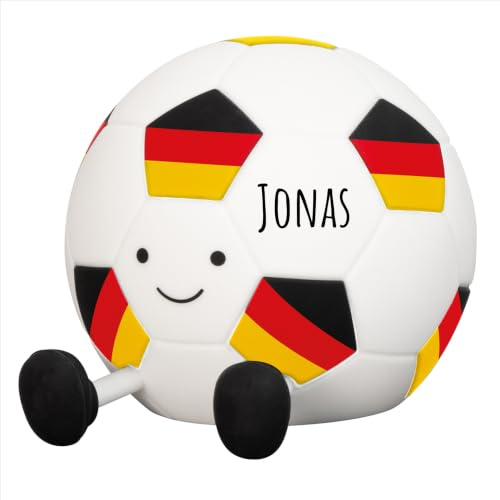 wunderwunsch Fußball Nachtlicht personalisiert, Led Lampe, Kinderzimmer