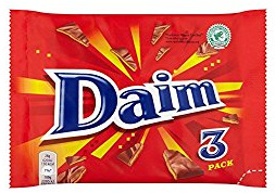 Daim Chocolate Bars, Crunchy Almond Caramel, Multipack 84 g (Pack of 1) | Delicious Milk Chocolate Coated Almond Toffee, Sharing, Gifting & Parties, Rich & Satisfying Treat