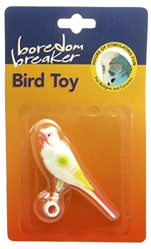 Boredom Breaker Budgie On Spring (Pack of 6)