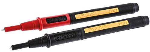 Fluke TP175E TwistGuard Test Probe with 4mm Adapter, 1000V Voltage, 10A Current, 2mm Tip Diameter