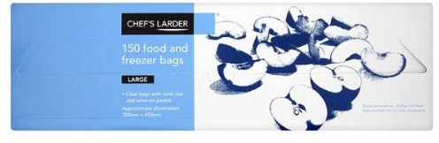 Chef's Larder 150 Food and Freezer Bags Large