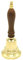 Messing Nautika Messing Nautika Schreibtischglocke aus Messing mit Holzgriff, Höhe 13 cm