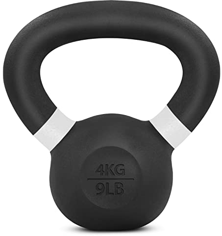 Yes4All QZHJ Pulverbeschichtetes Kettlebell aus Gusseisen, 4 kg